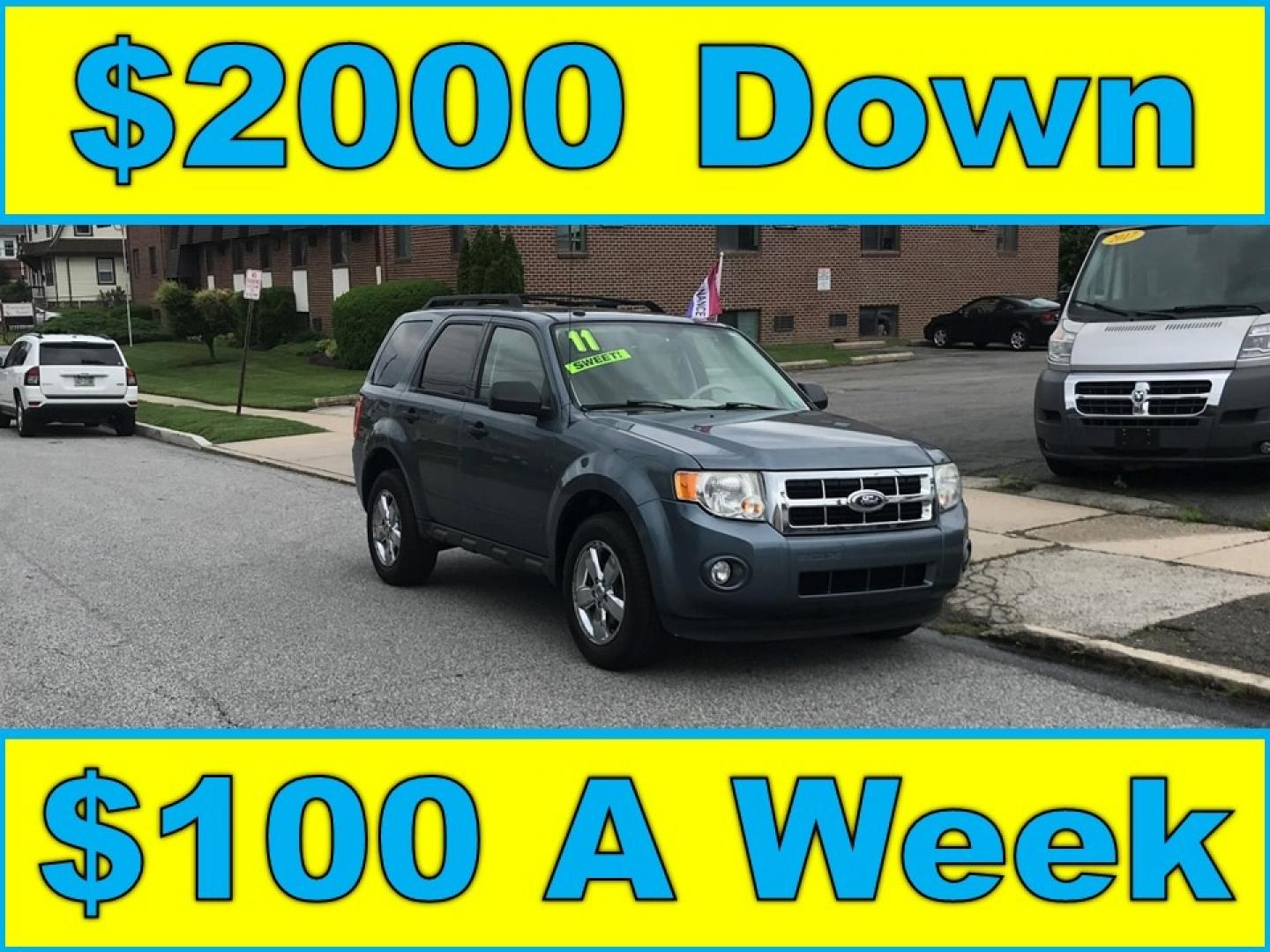 2011 Blue /Beige Ford Escape XLT (1FMCU9DG6BK) with an 3.0 V6 engine, Automatic transmission, located at 577 Chester Pike, Prospect Park, PA, 19076, (610) 237-1015, 39.886154, -75.302338 - 2011 Ford Escape XLT: Only 126k miles, sunroof, PA inspection, runs EXCELLENT! This vehicle comes inspected and has been given a bumper to bumper safety check. It is very clean, reliable, and well maintained. We offer a unique pay plan that is known for being the easiest and fastest financing opt - Photo#0